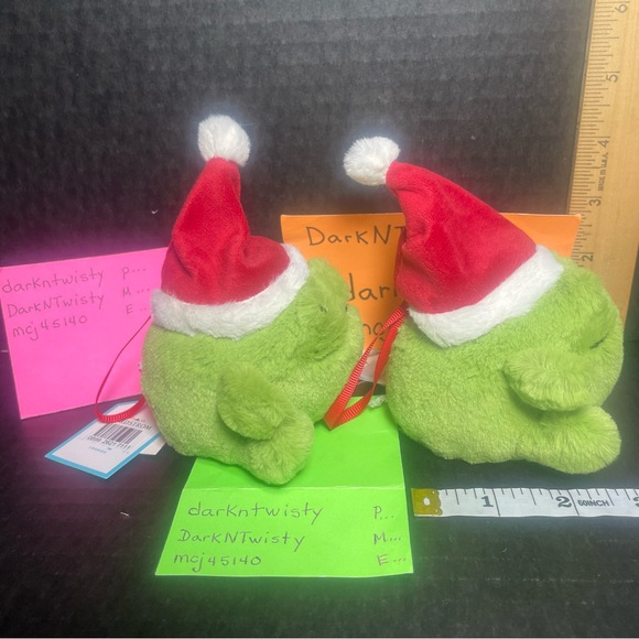 ONE BNWT JELLYCAT RICKY RAIN FROG SANTA PLUSH ORNAMENT - Picture 5 of 9